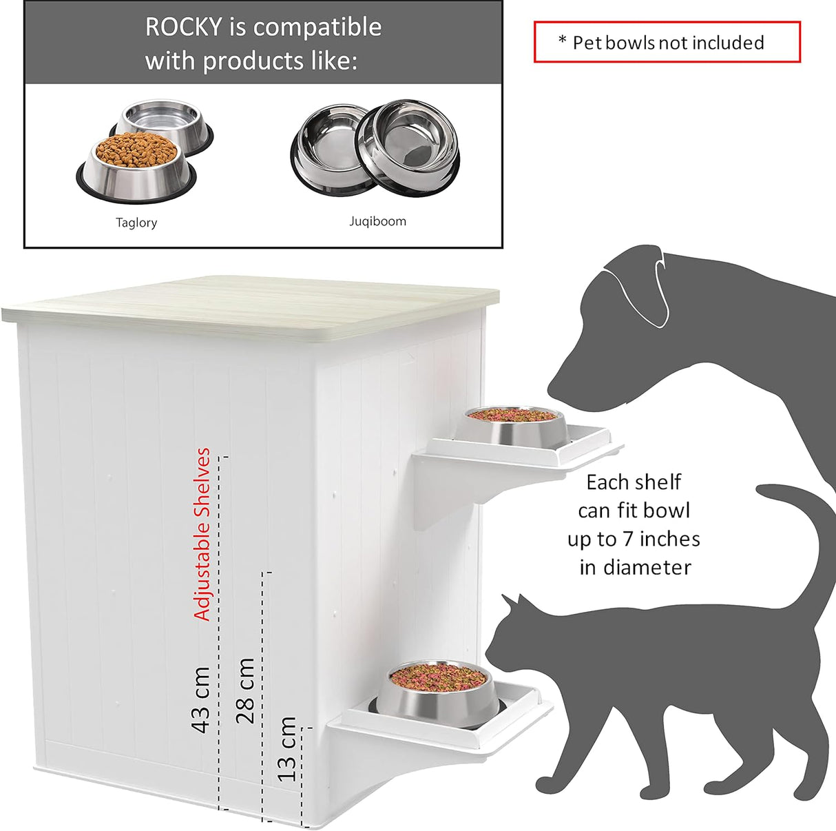 Rocky Dog Food Storage Container Cabinet