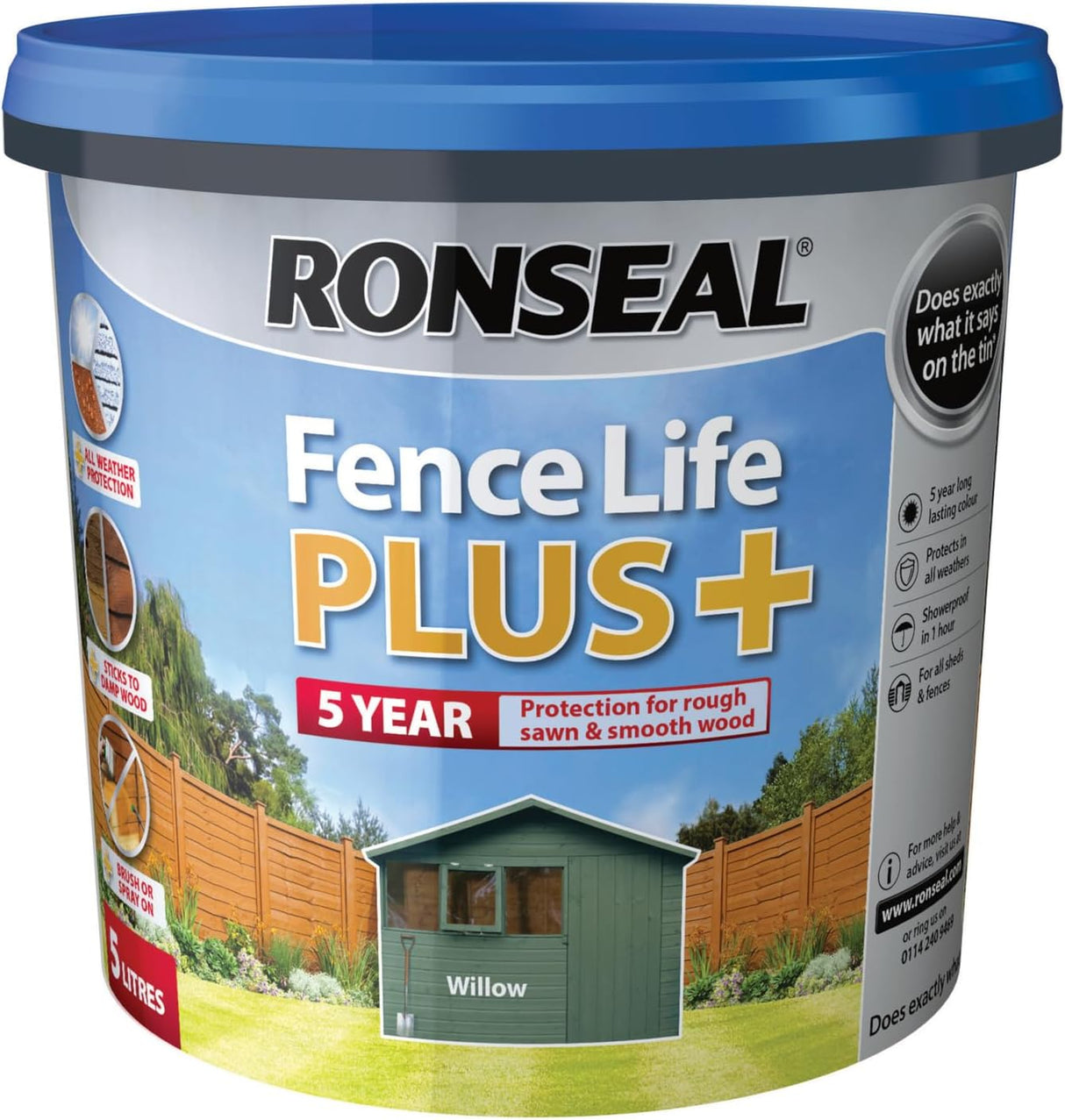 Ronseal Fence Life Plus+ - Willow 5L