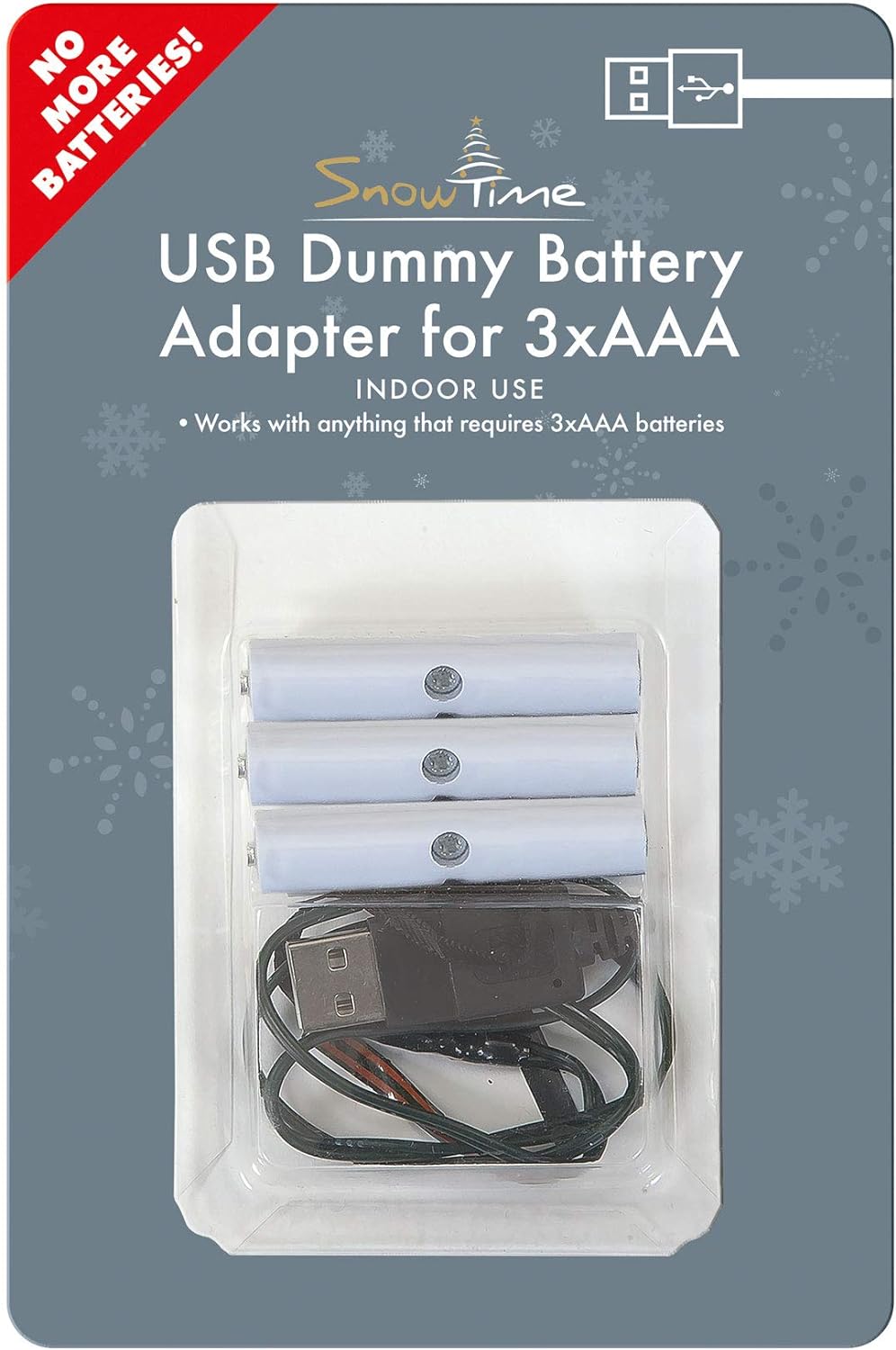 3x AAA Battery Eliminator USB Power Converter