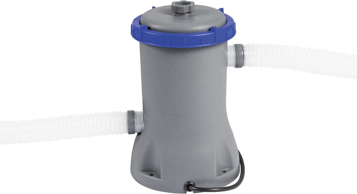 Bestway 12ft x 39.5in Rattan Print Round Steel Pro Max Deluxe Above Ground Pool Set