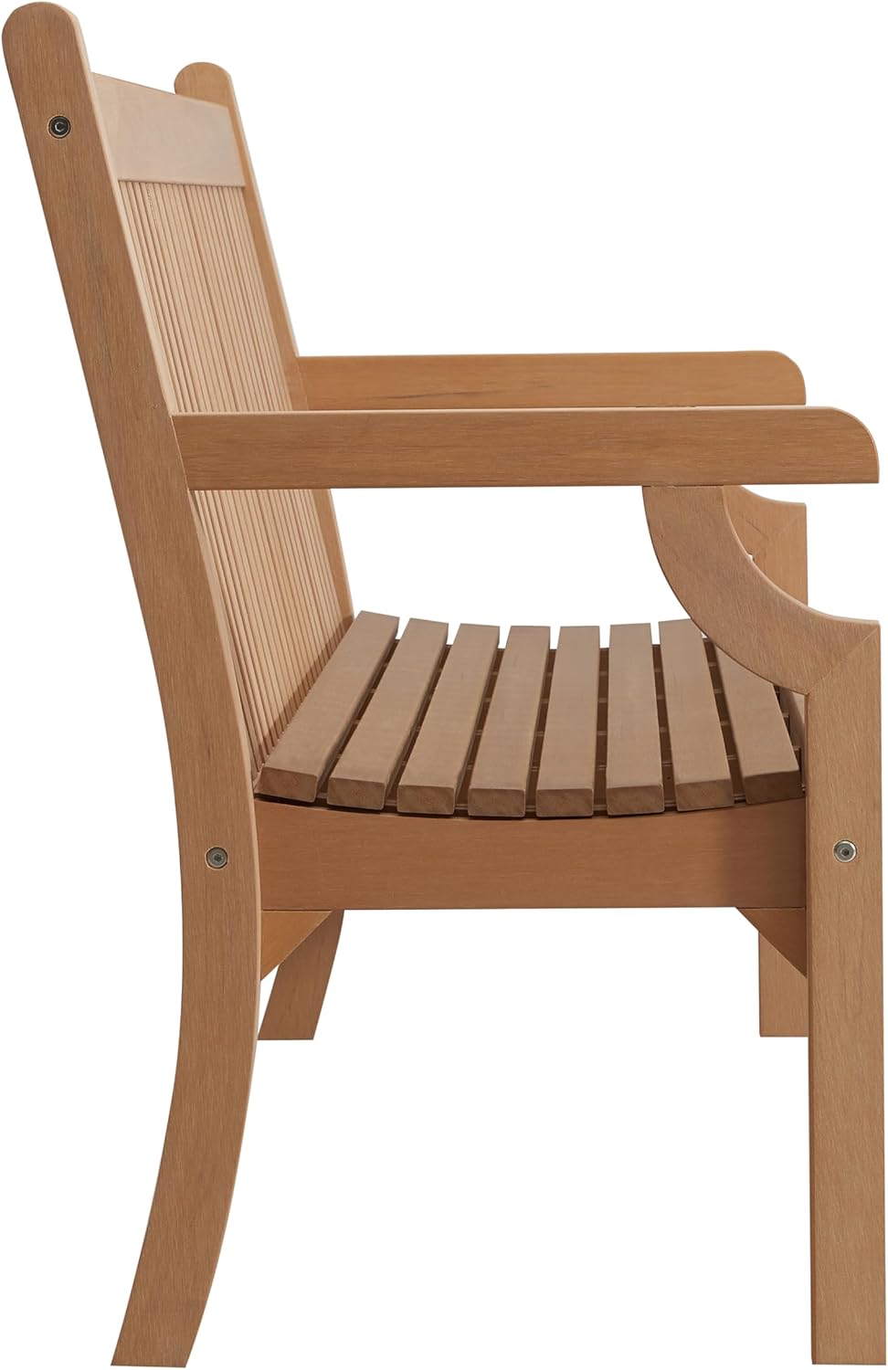 Winawood Sandwick Polymer Wood Effect 3 Seat Garden Bench - New Teak