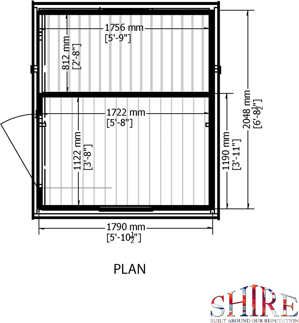 Shire Shed & Log Store Shed 7x6