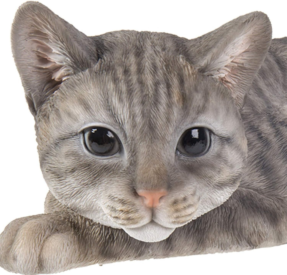 Large Laying Tabby Cat Garden Ornament