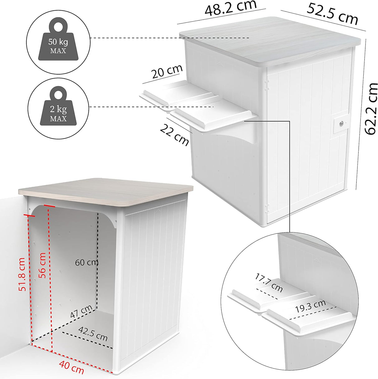 Rocky Dog Food Storage Container Cabinet