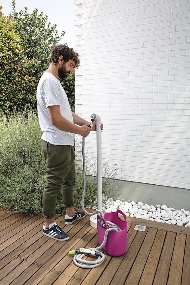 Hozelock Aquapop Fuschia 30m Extendable Irrigation Hose