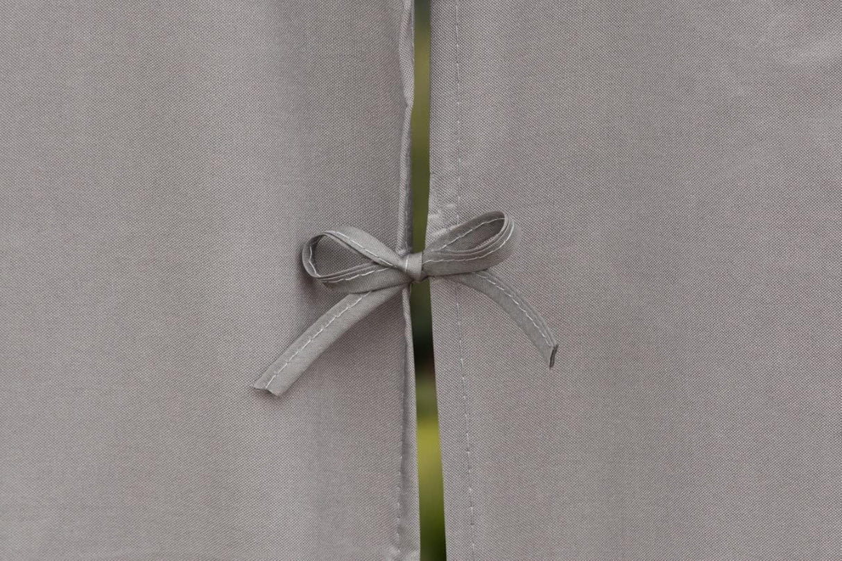 3m x 4m Large Grey Lilly Gazebo with Side Curtains