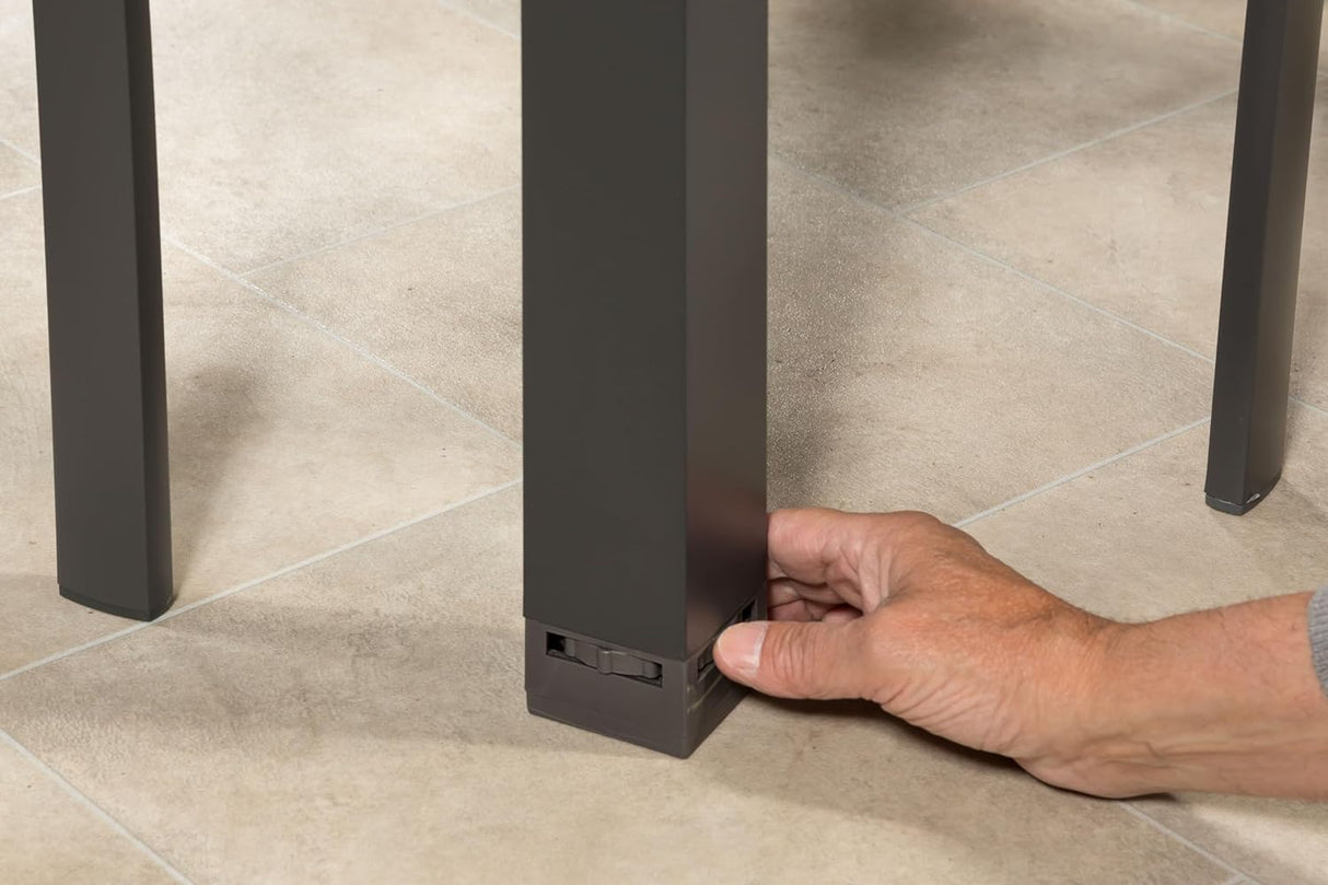 Sydney Aluminium 6 Seat Small Rectangular Dining Set