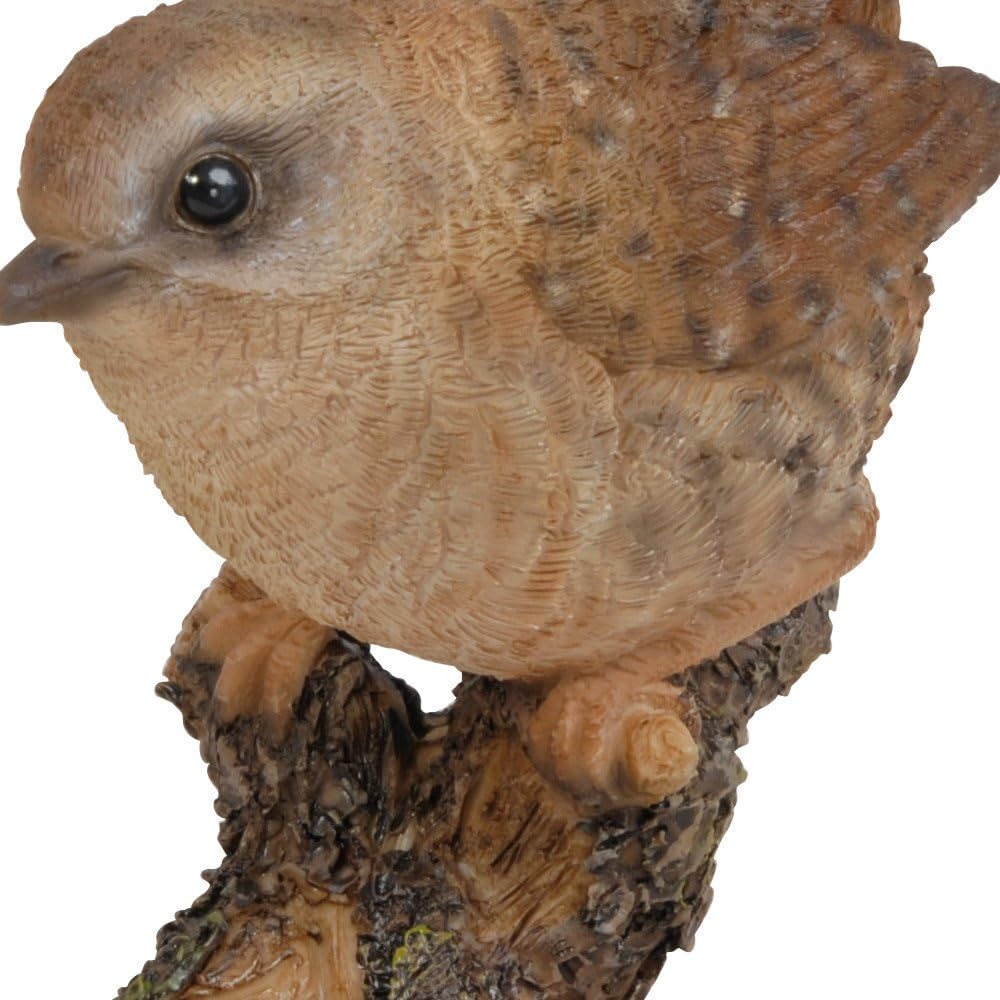 Wren on Stump Garden Ornament