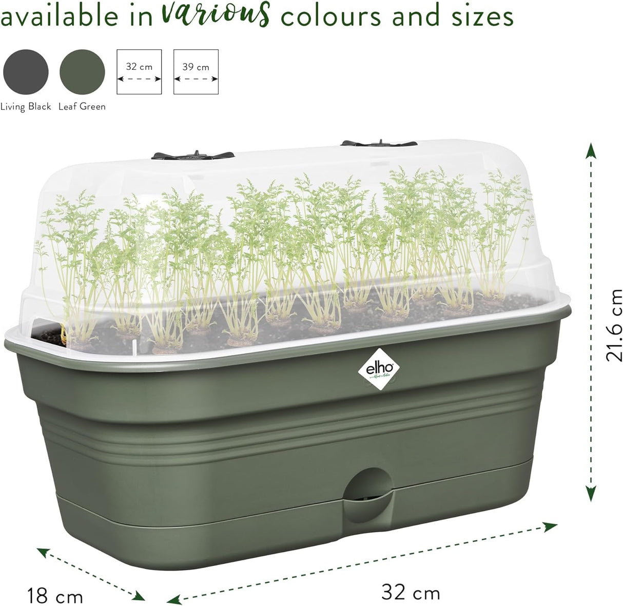Green Basics All in 1 Medium Grow Tray Leaf Green