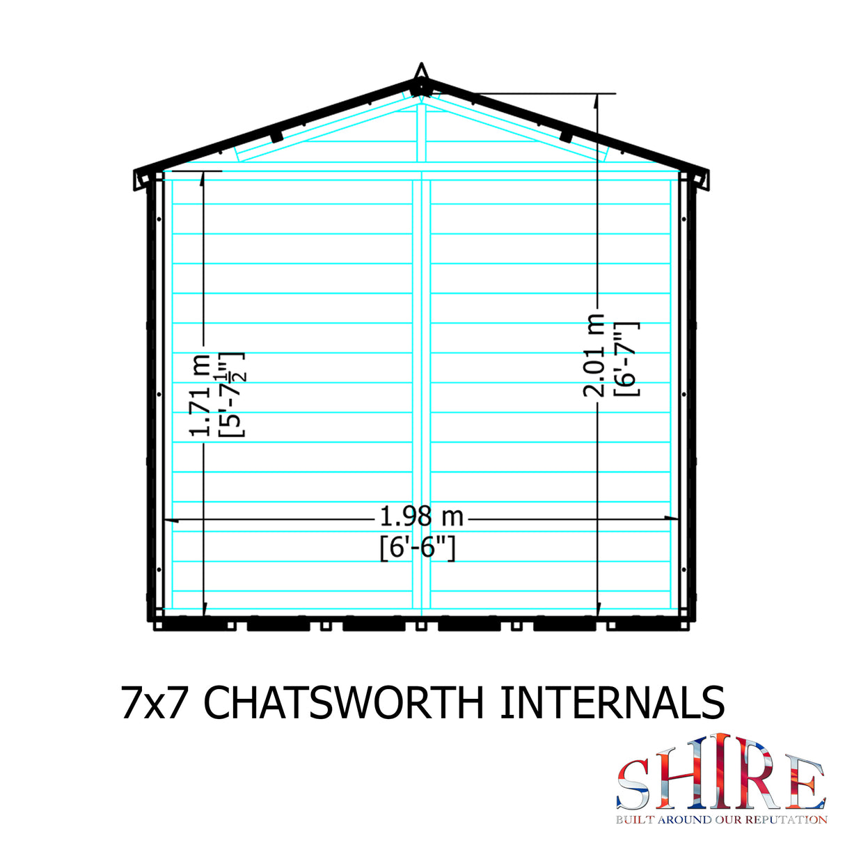 Shire Chatsworth Shiplap 7x7 Summerhouse