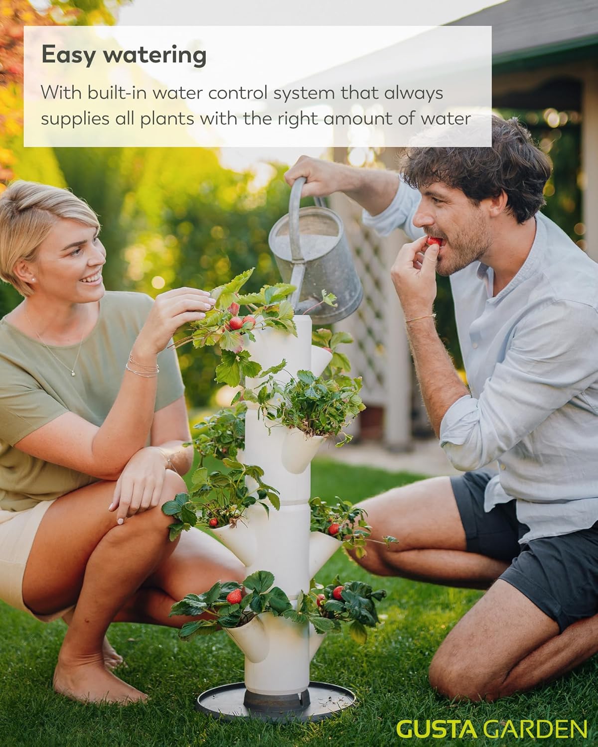 Sissi Strawberry Planter Starter - White