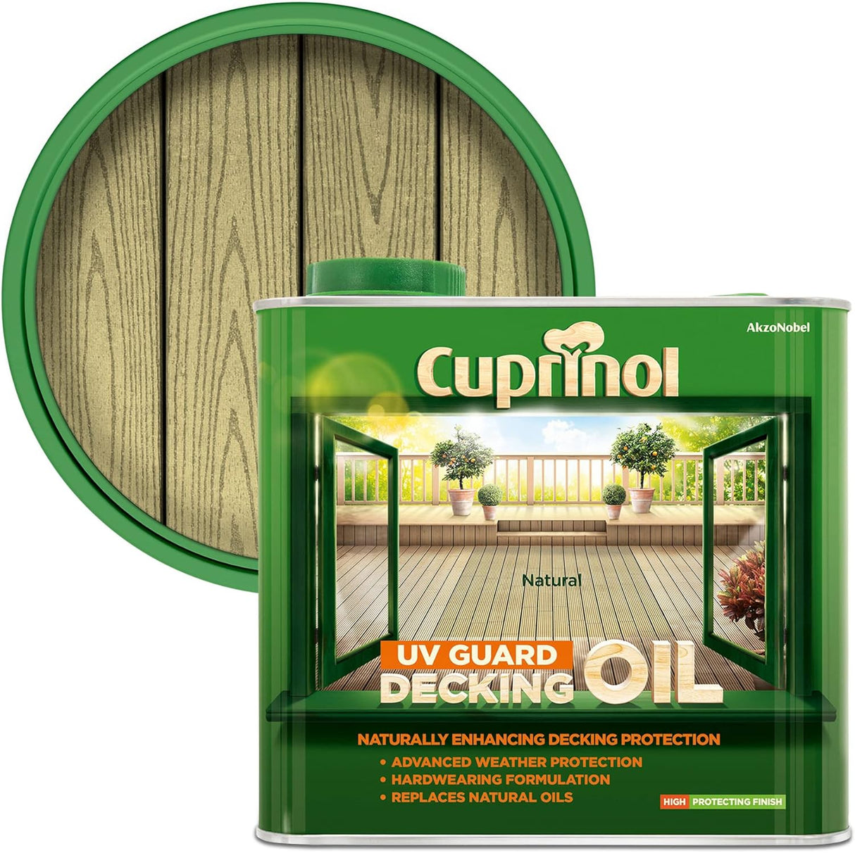 Cuprinol UV Guard Decking Oil Natural 2.5L
