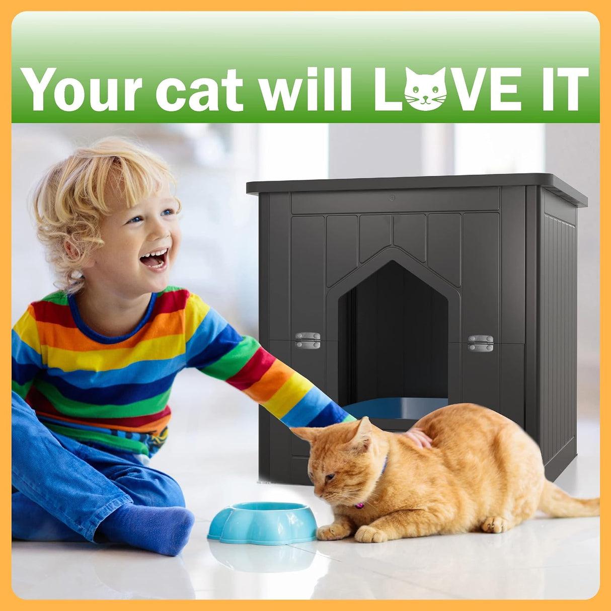 Catshire Hidden Litter Tray in Black