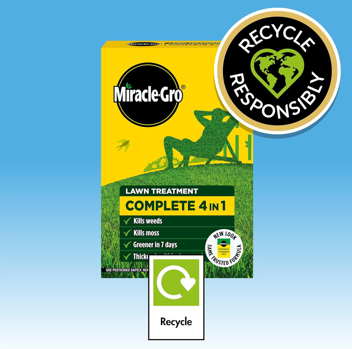 EverGreen Complete 4-in-1 Lawn Food, Weed & Moss Control - 360 m2