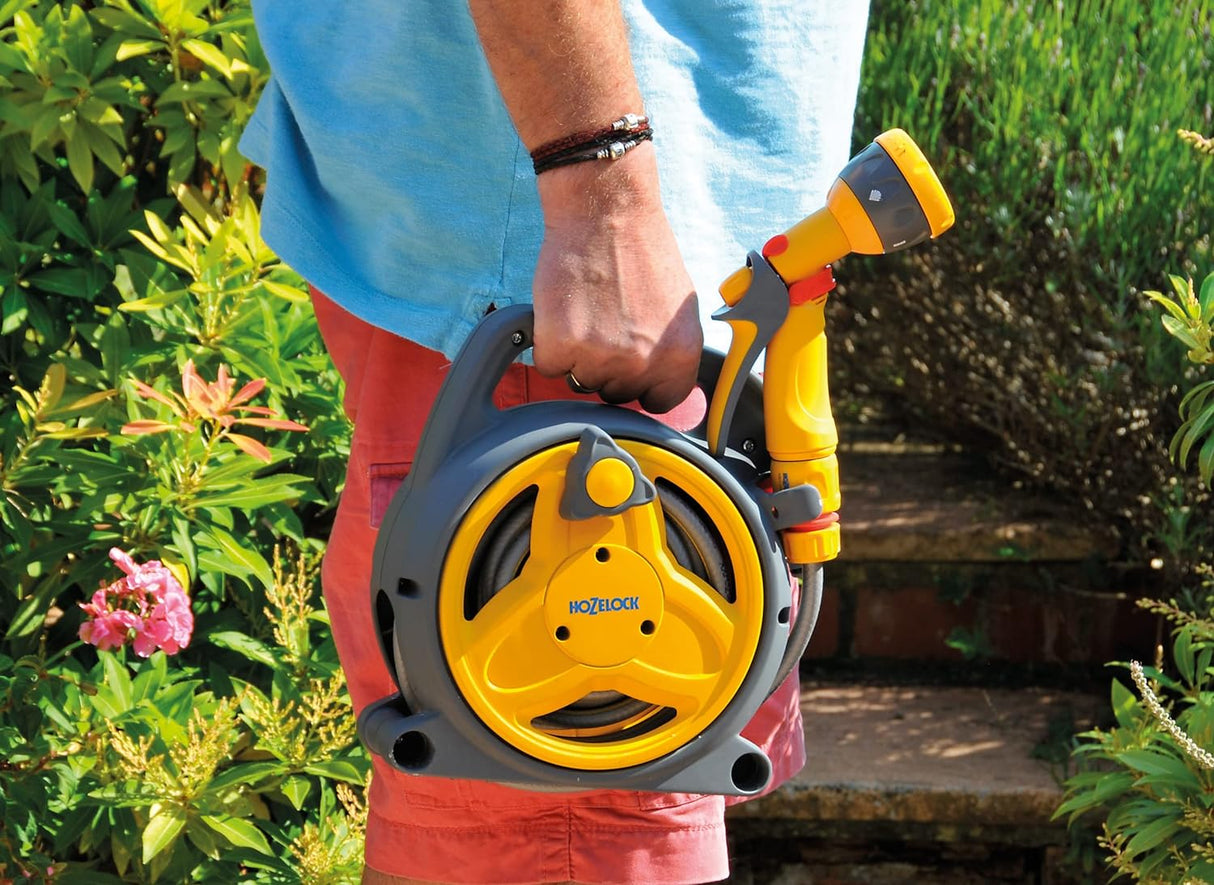 Hozelock Mini Reel with 10m Hose & Multi Spray Gun