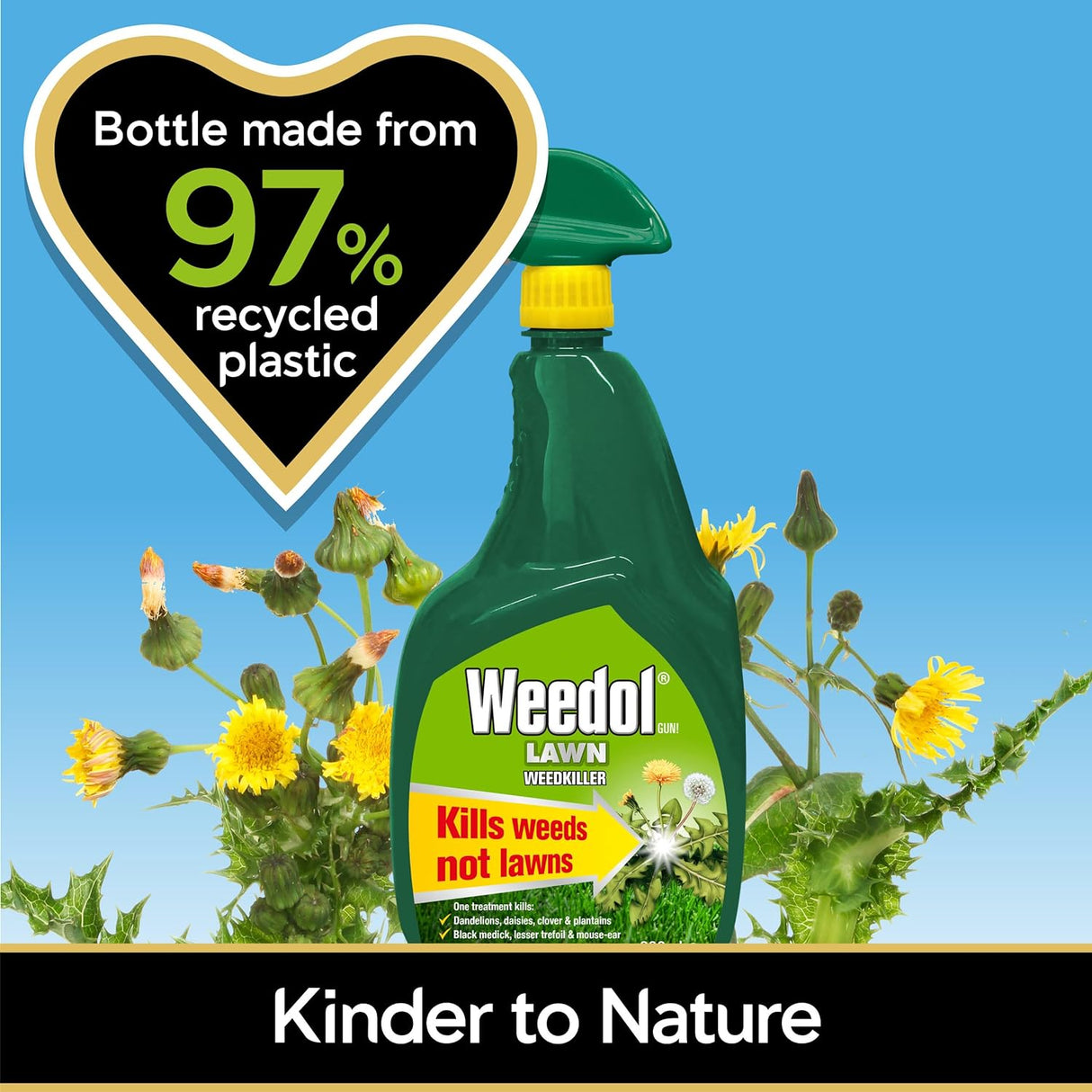Weedol Lawn Weedkiller Spray, 800 ml