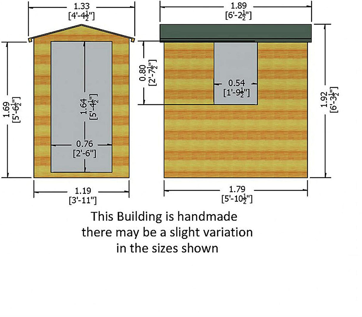 Shire Lewis 6x4 Single Door Shed