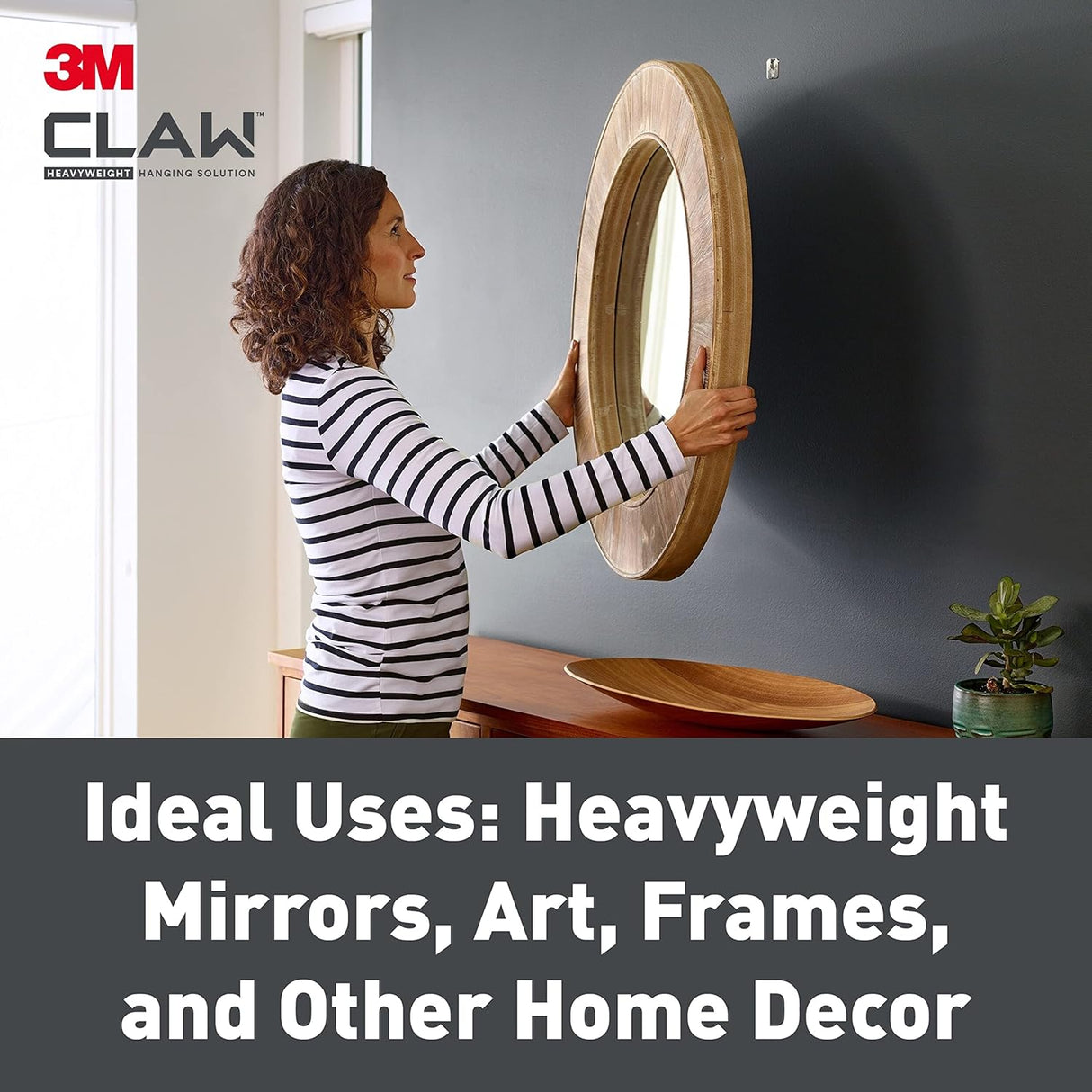 Plasterboard Picture Hanging Wall Hooks 4 Hangers - Holds up to 20 kg