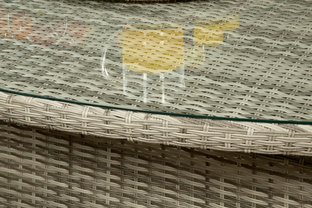 Sarasota 8 Seat Oval Dining Set in Grey