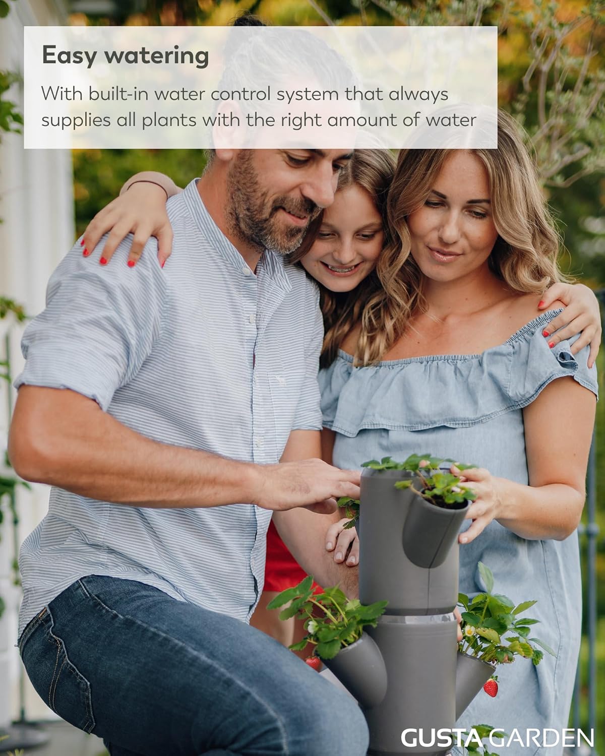 Sissi Strawberry Planter Starter - Grey