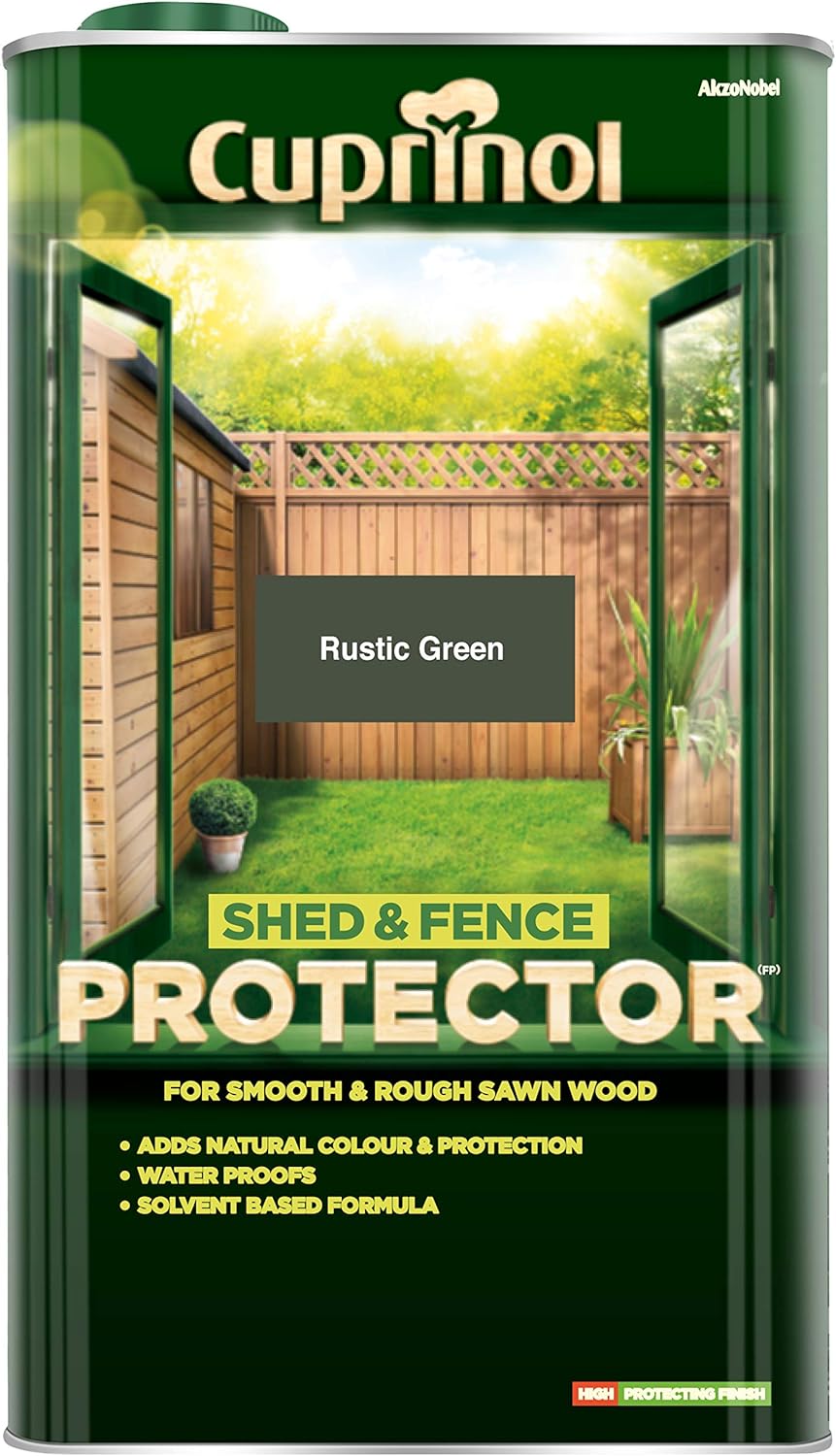 Cuprinol Shed and Fence Protector Rustic Green 5L