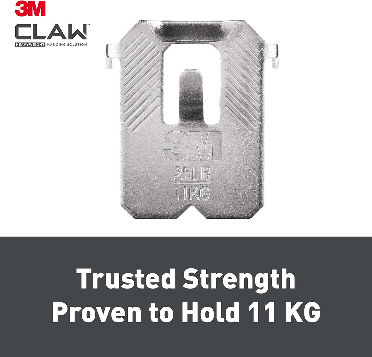 Plasterboard Picture Hanging Wall Hooks 4 Hangers - Holds up to 11 kg