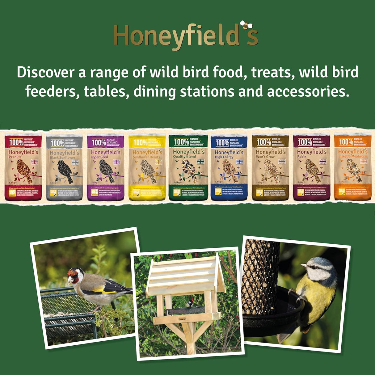 Honeyfields Sunflower Hearts 12.6kg