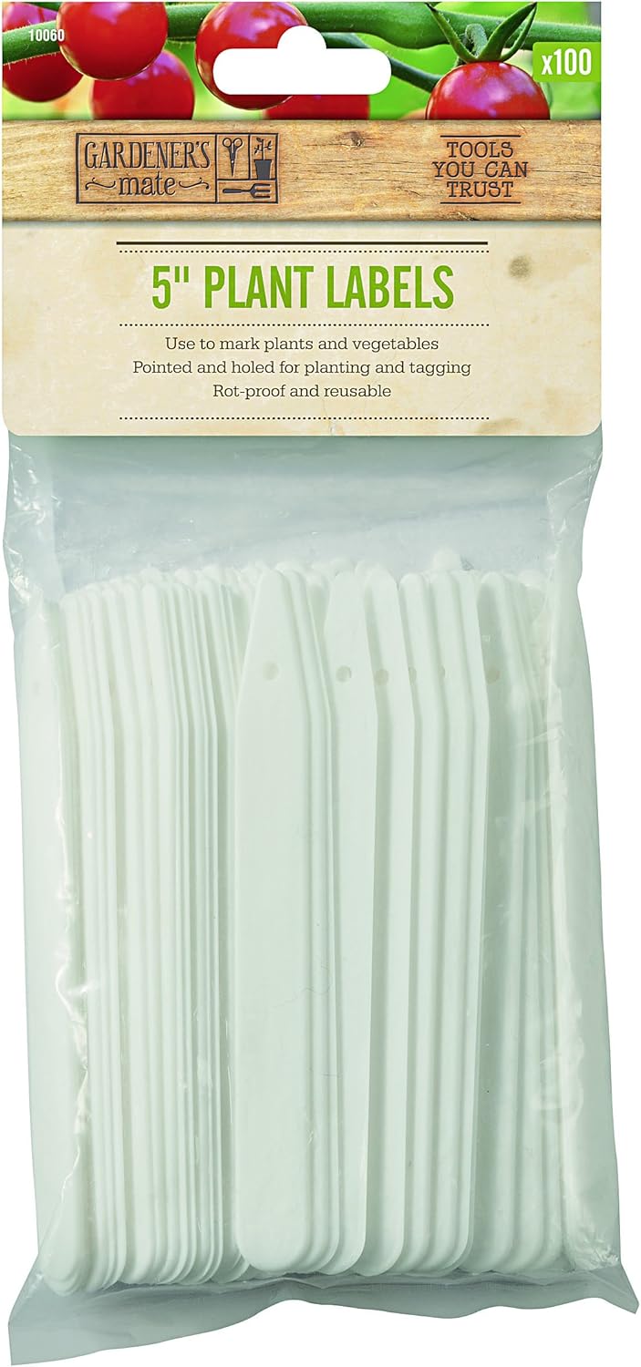 Pack of 100 Plant Labels - 5''