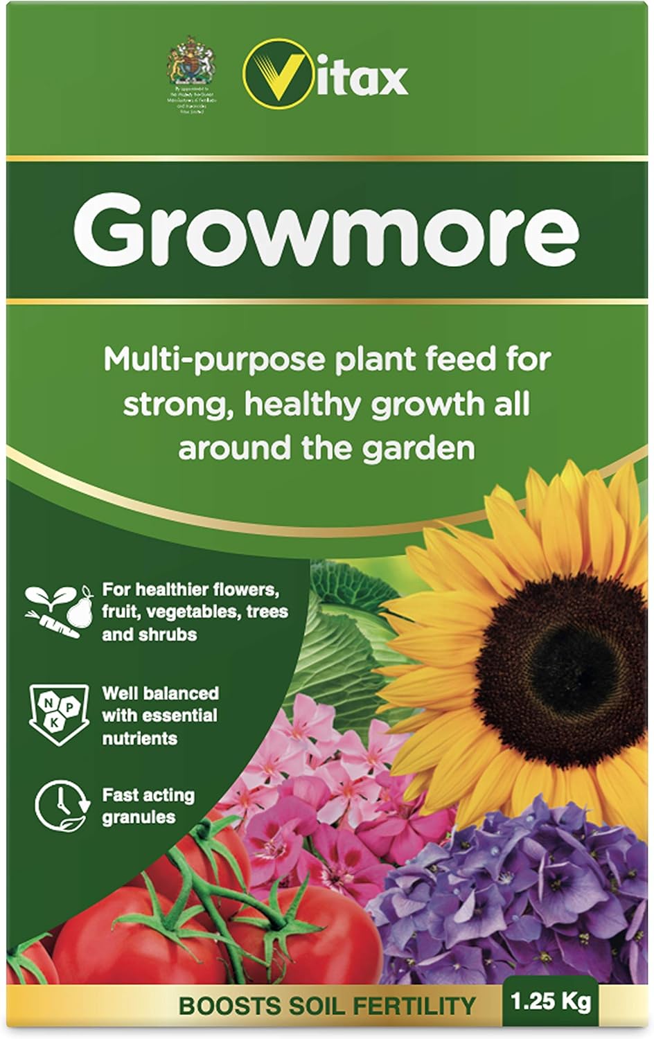 Growmore General Purpose Fertiliser - 1.25Kg