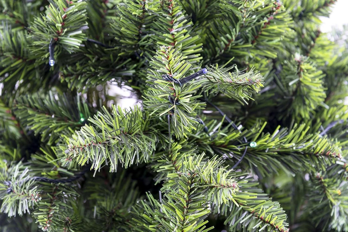 Imperial Pine Pre-Lit Christmas Tree 8ft/240cm - Multicolour LEDs