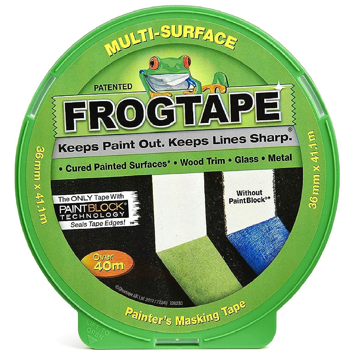 Frog Tape Green Multi Surface Painters Masking Tape 36mm x 41.1m