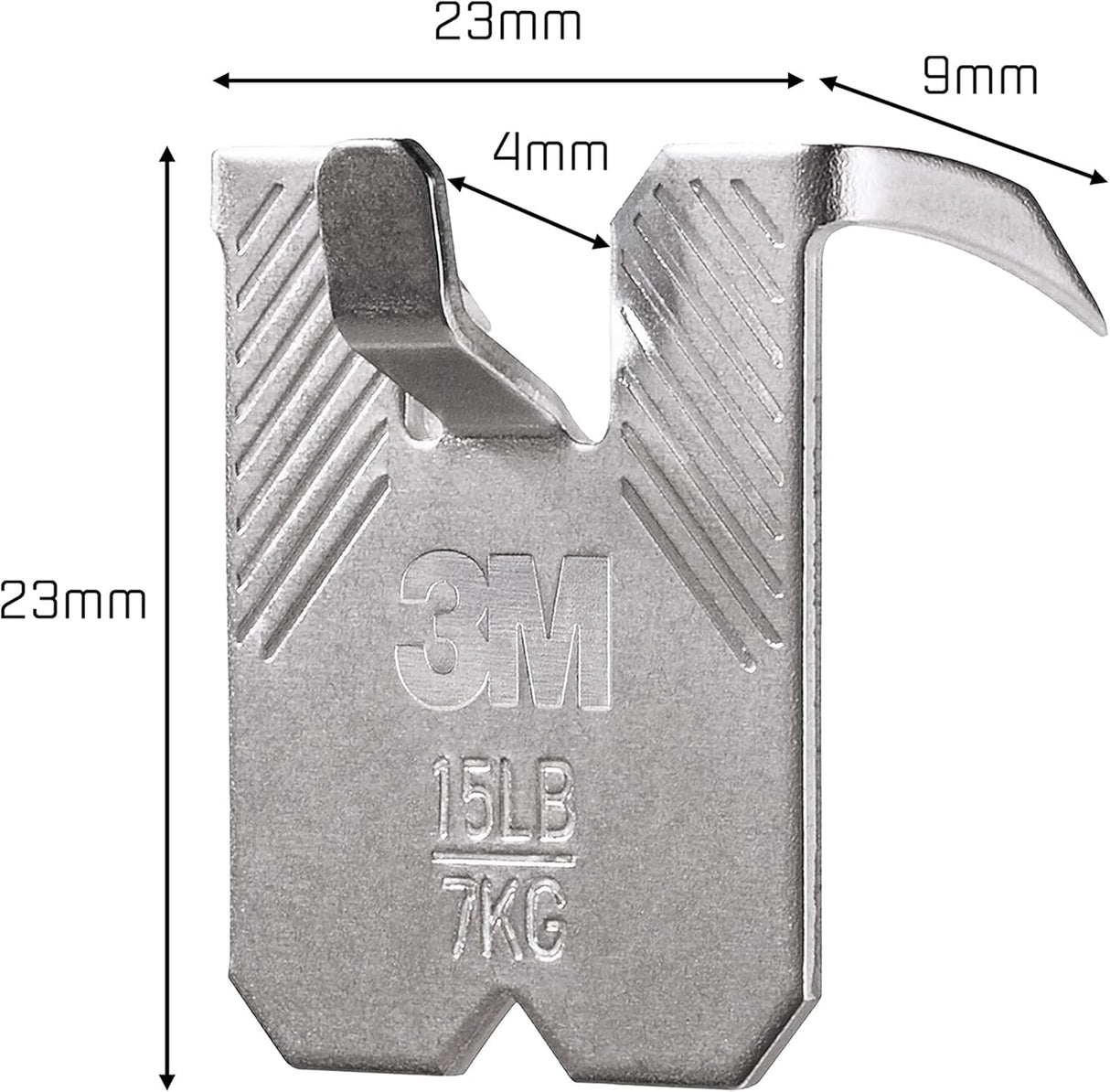 Plasterboard Picture Hanging Wall Hooks 4 Hangers - Holds up to 7 kg