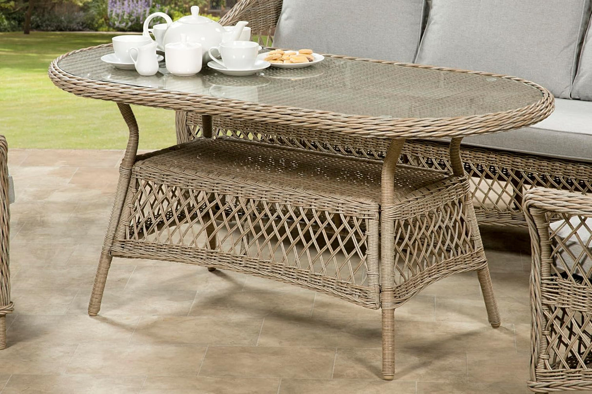 Palermo Serena 3 Seat Rattan Sofa Lounge Set