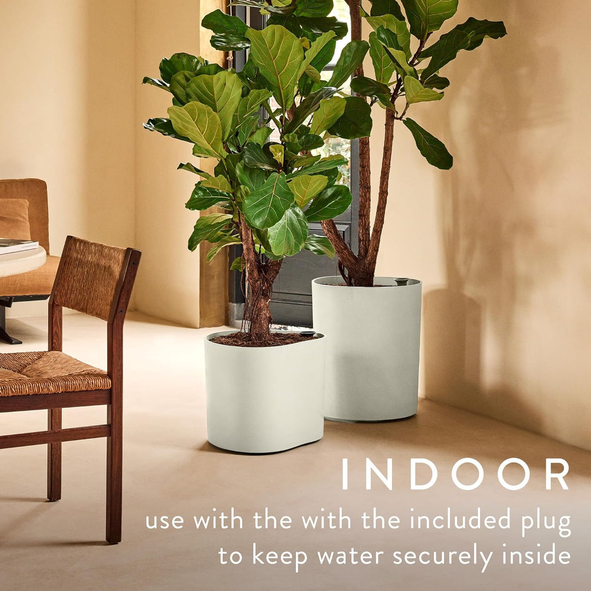 Eden 25cm Indoor / Outdoor Plant Pot - Linen White