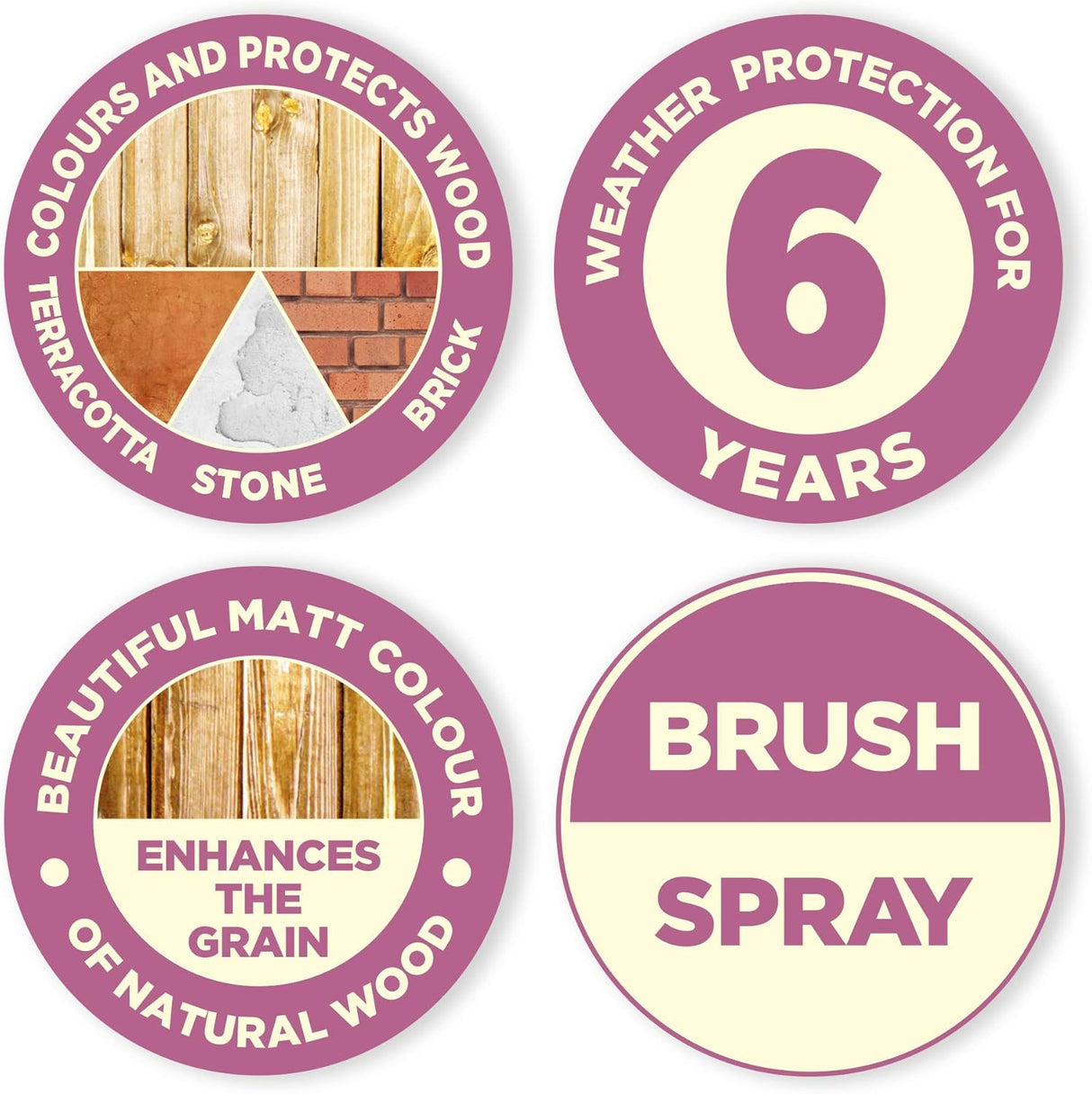 Cuprinol Garden Shades in Pale Jasmine - Suitable for Wood and Stone 2.5L