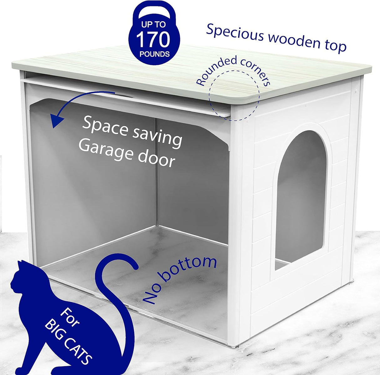 Tiger Double Cat Hidden Litter Box