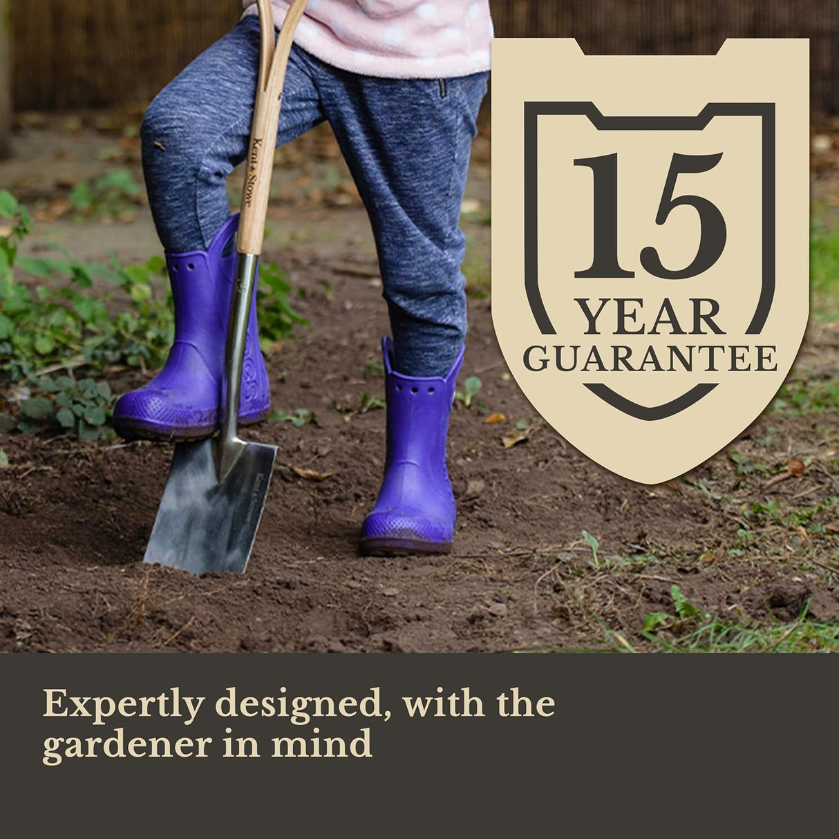 Kent & Stowe Lightweight Stainless Steel Kids Shovel