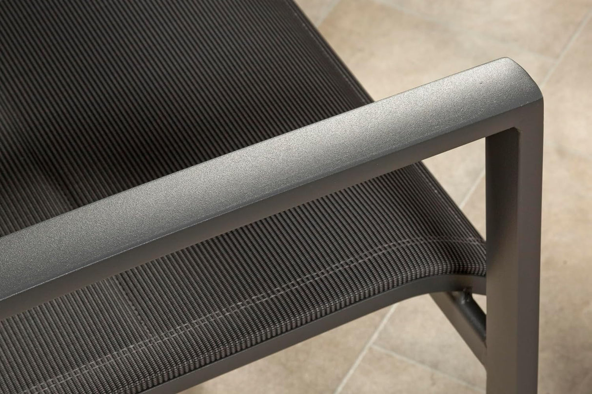 Sydney Aluminium 6 Seat Small Rectangular Dining Set