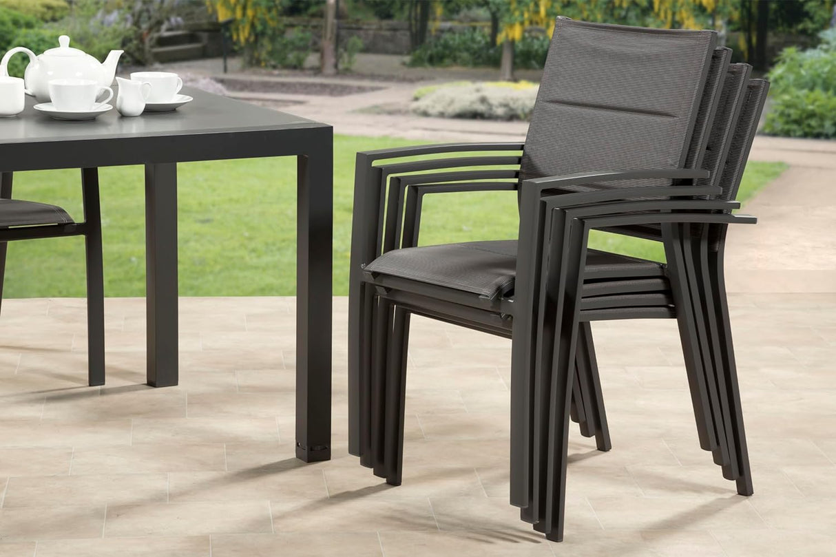 Sydney Aluminium 6 Seat Small Rectangular Dining Set