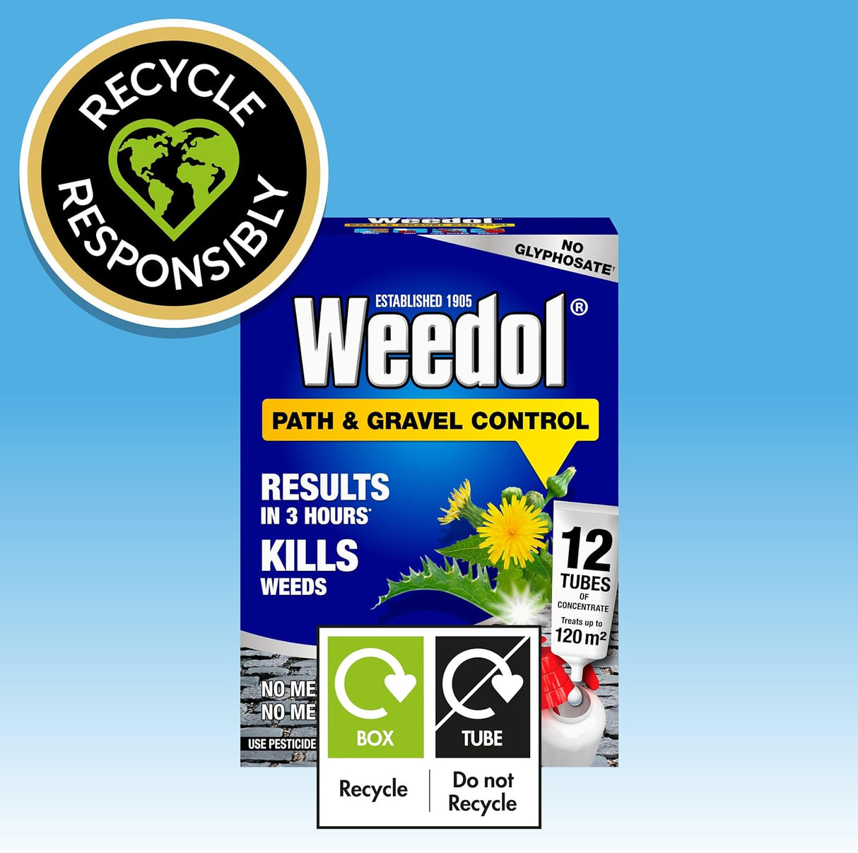 Weedol Path Weed Killer Liquid Concentrate - 6 Tubes