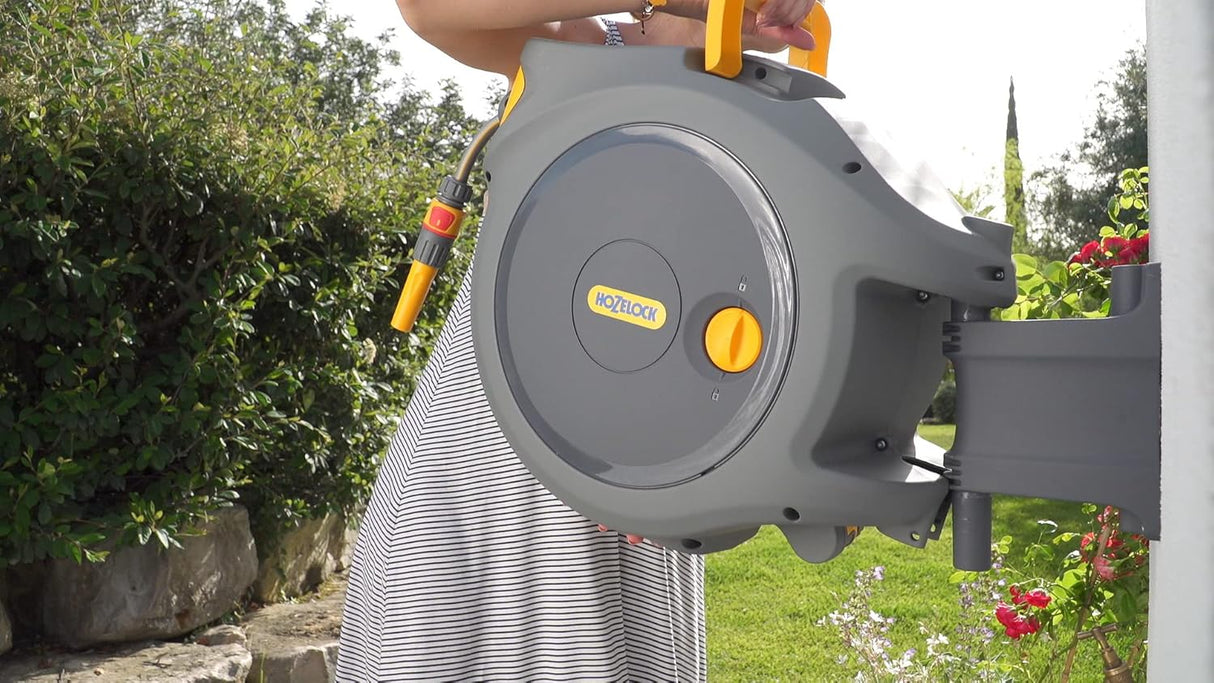 Hozelock Auto Reel 20m Wall-Mounted Hose Reel