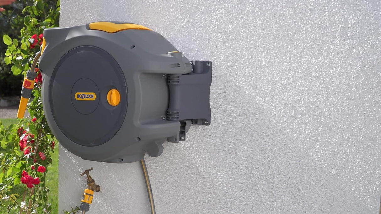 Hozelock Auto Reel 20m Wall-Mounted Hose Reel