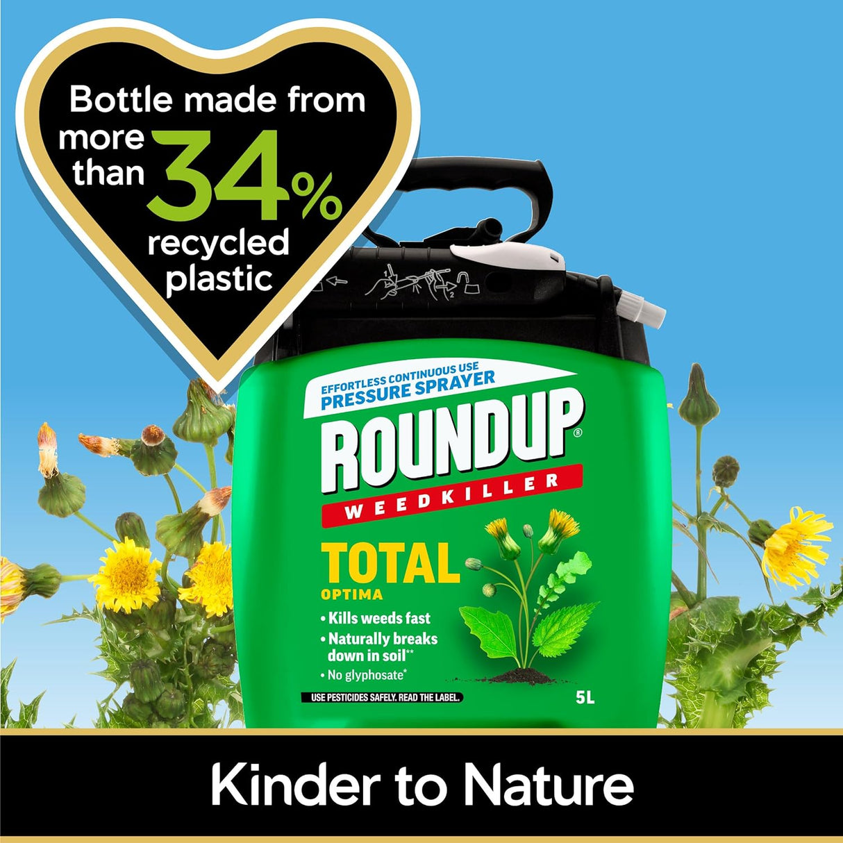 Roundup Weedkiller Total Optima 5L