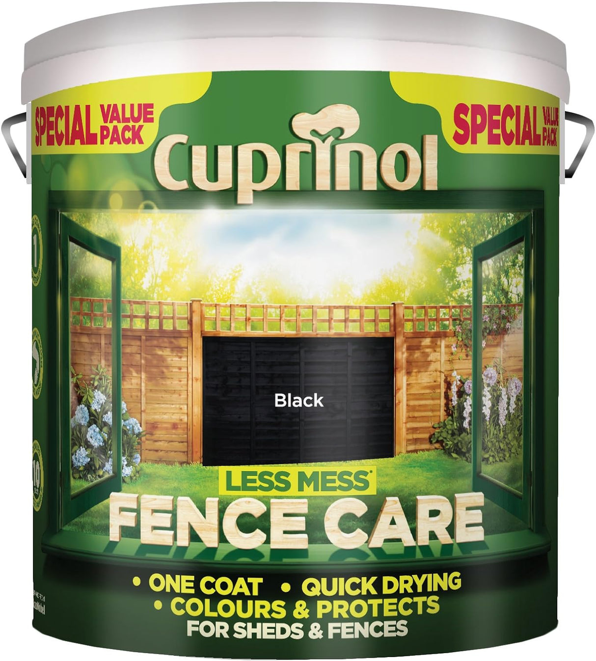 Cuprinol Less Mess Fence Care Black 6L