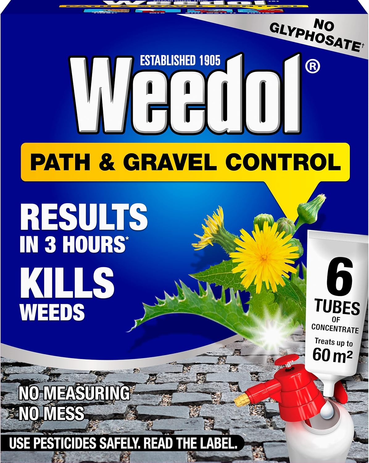 Weedol Path Weed Killer Liquid Concentrate - 6 Tubes