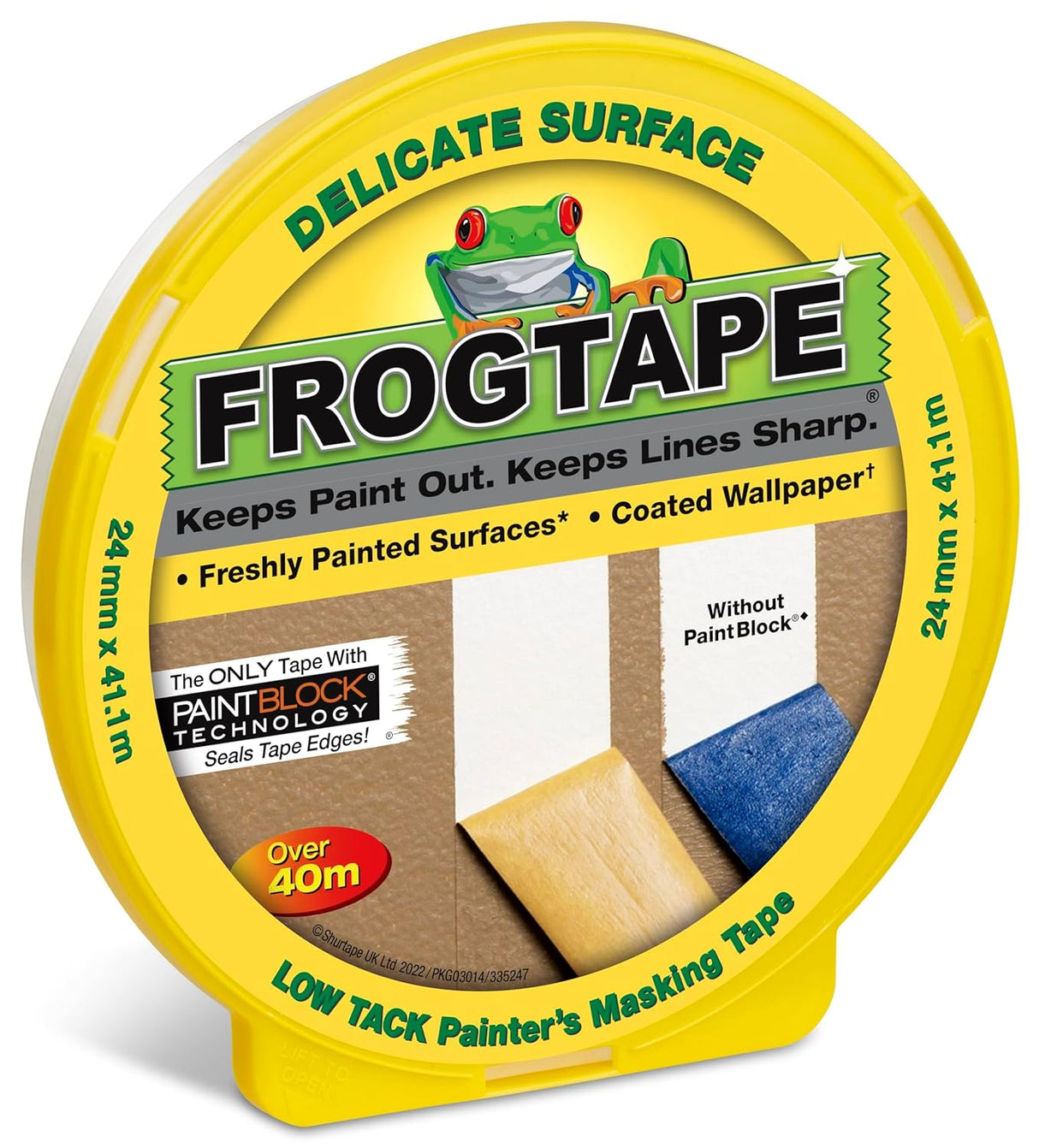 Frog Tape Yellow Delicate Surface Painters Masking Tape 24mm x 41.1m