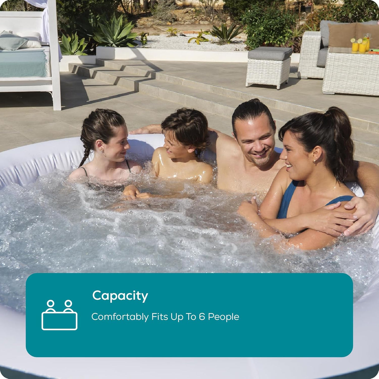 New York AirJet Inflatable Hot Tub 6 person