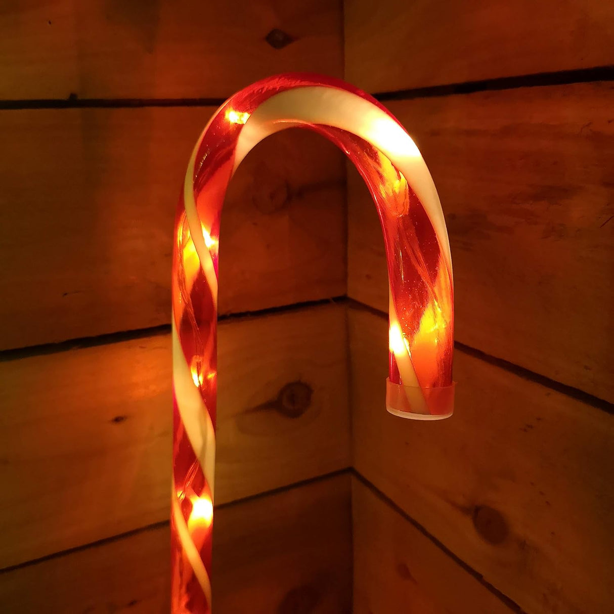 75cm LED Candy Cane Garden Stakes - Set of 4