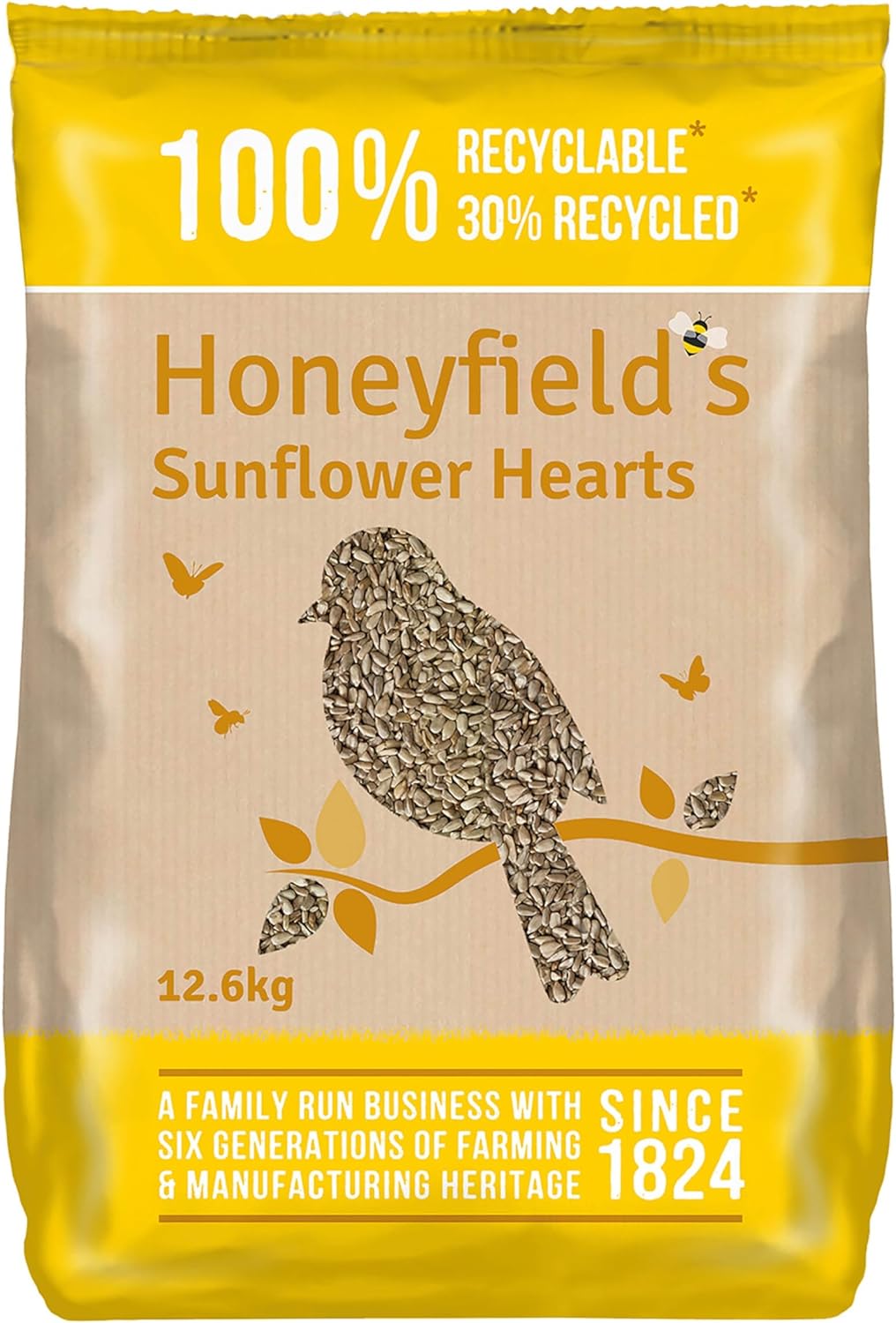 Honeyfields Sunflower Hearts 12.6kg