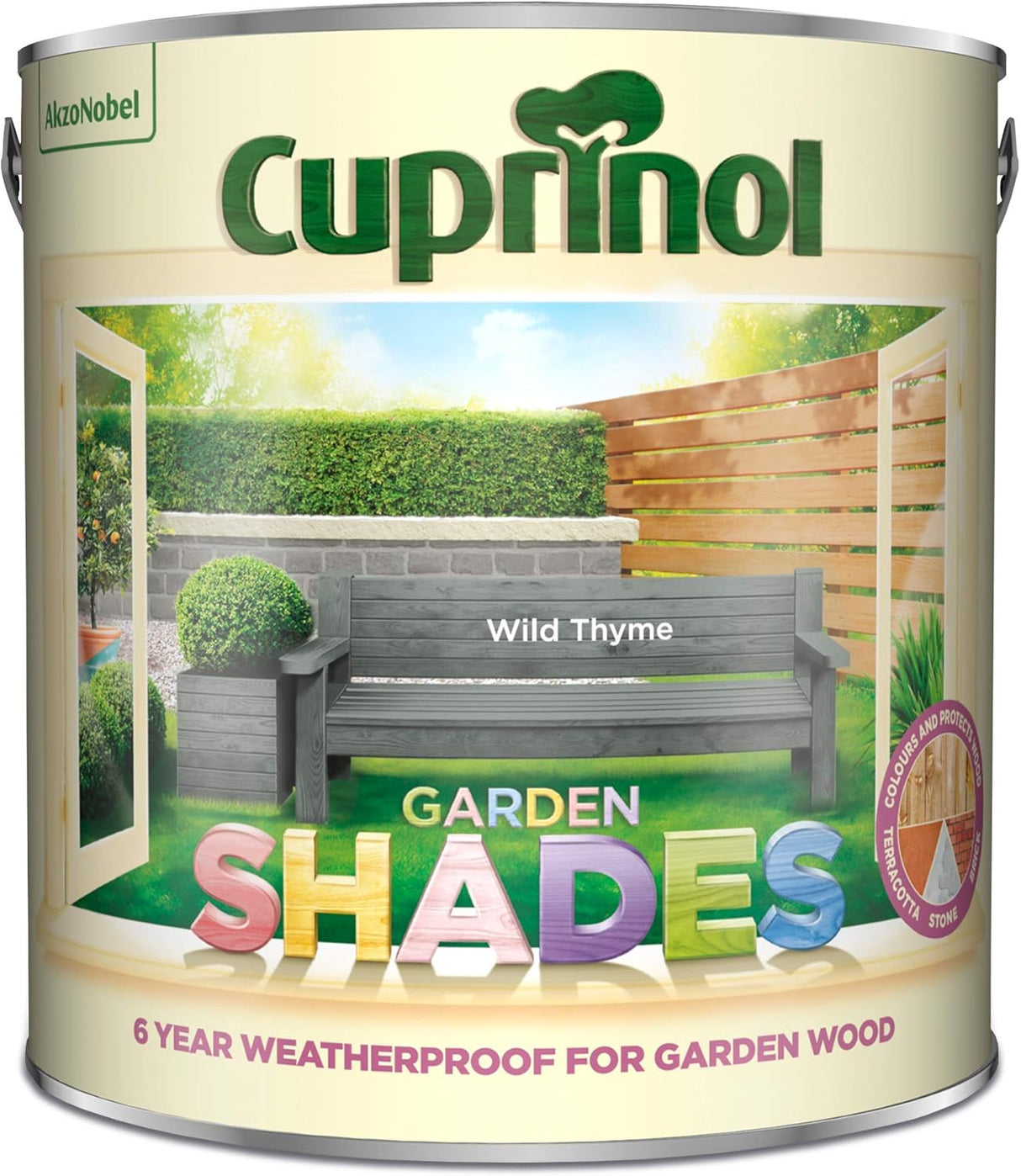 Cuprinol Garden Shades in Wild Thyme - Suitable for Wood and Stone 2.5L